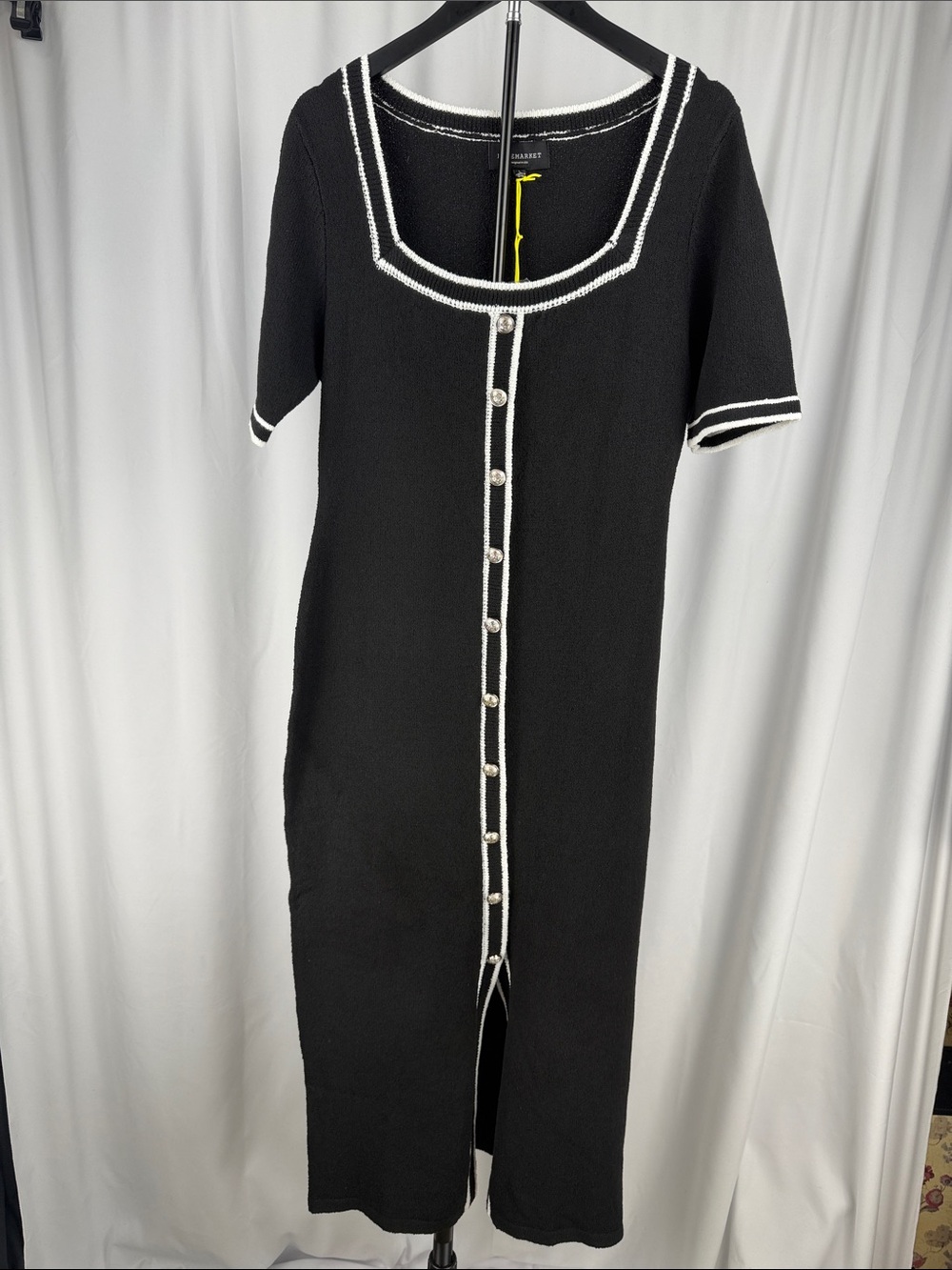 Freemarket Modern Classic Sweater Knit Midi Dress Large NWT